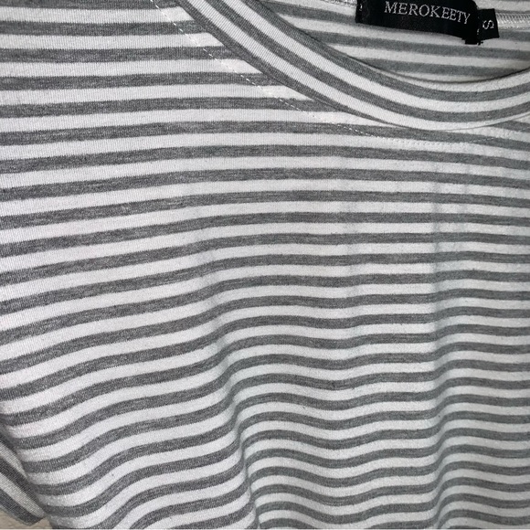 Women’s Merokeety Striped T Shirt Dress With Pockets - Picture 4 of 9